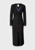 Calvin Klein SHEER PANEL SHIFT MIDI DRESS