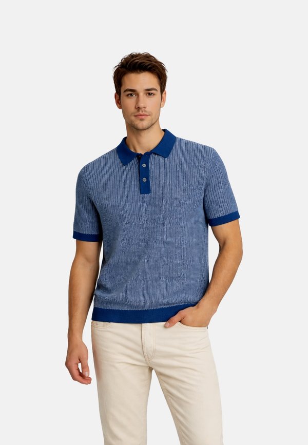 Jack & Jones JACK & JONES POLOSHIRT BLUCHRIS KURZARMSHIRT IM DOPPELPACK - Polo shirt - dunkelblau