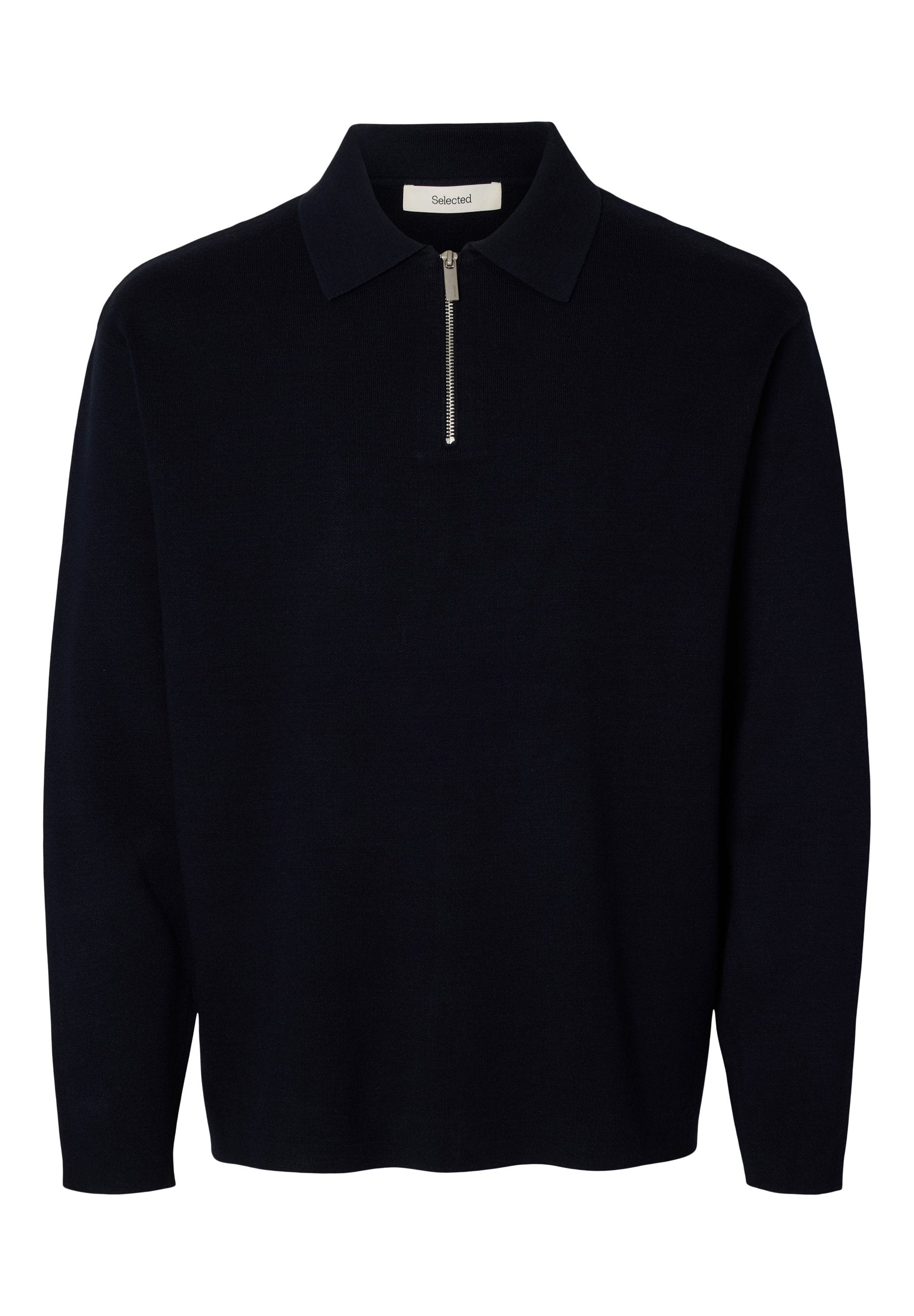 Selected SLHTELLER FN RELAXED HALF ZIP POLO NOOS