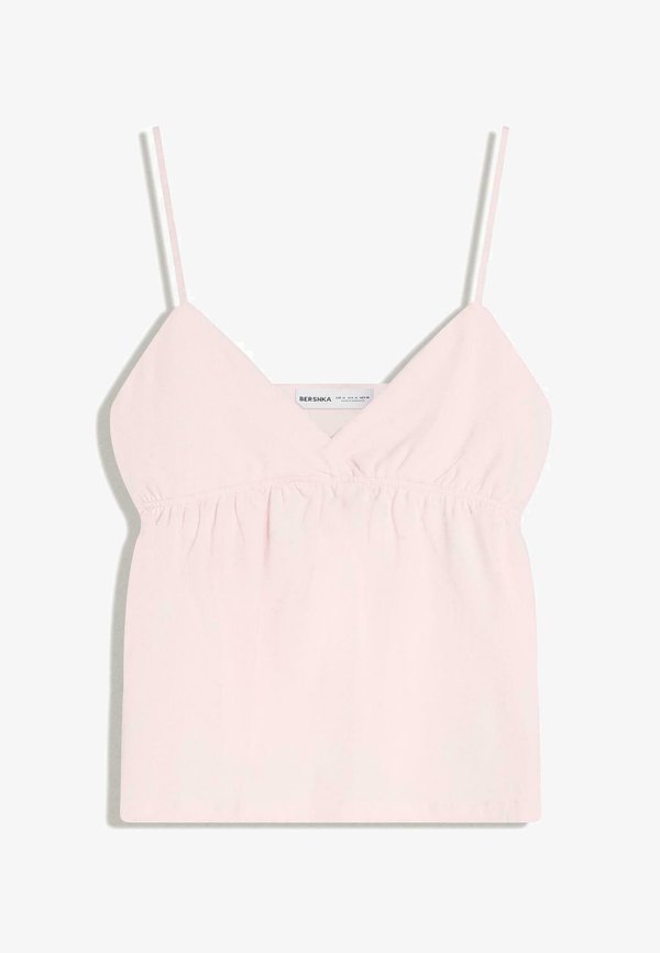 Bershka STRAPPY RUFFLED - TOP 01228134 - Top - light pink