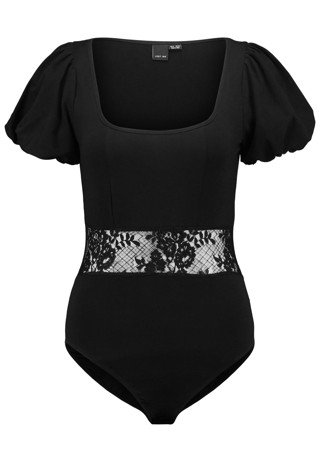 Lost Ink BODY WITH PANEL AND PUFF SLEEVES
