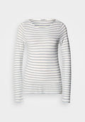 LONG SLEEVE BOAT NECK STRIPED Media 1