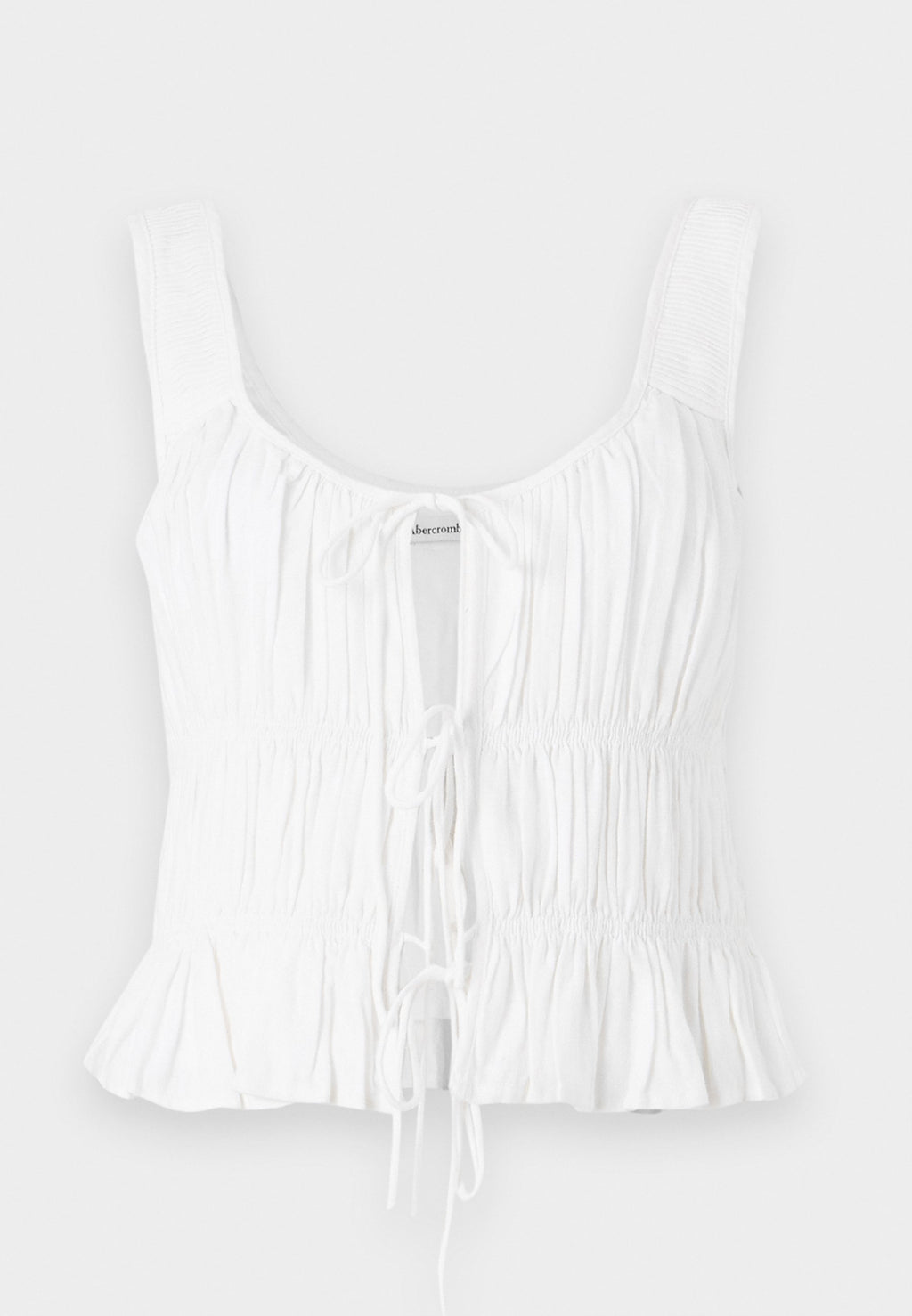 Abercrombie & Fitch BARE RUCHED TIE FRONT