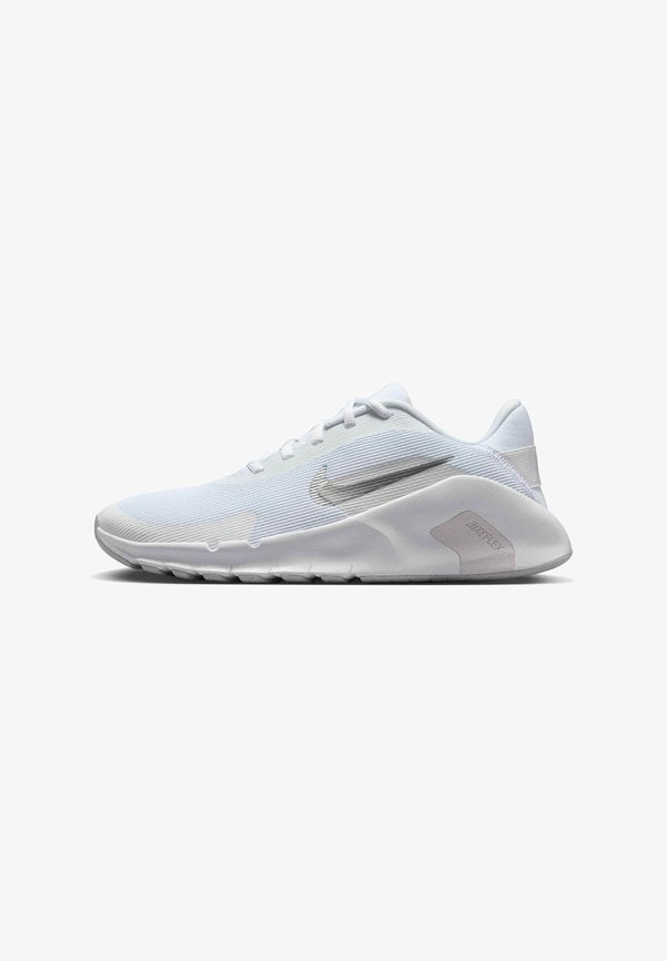 Nike Performance FLEX TRAIN - Training shoe - white/mtlc silver-photon dust