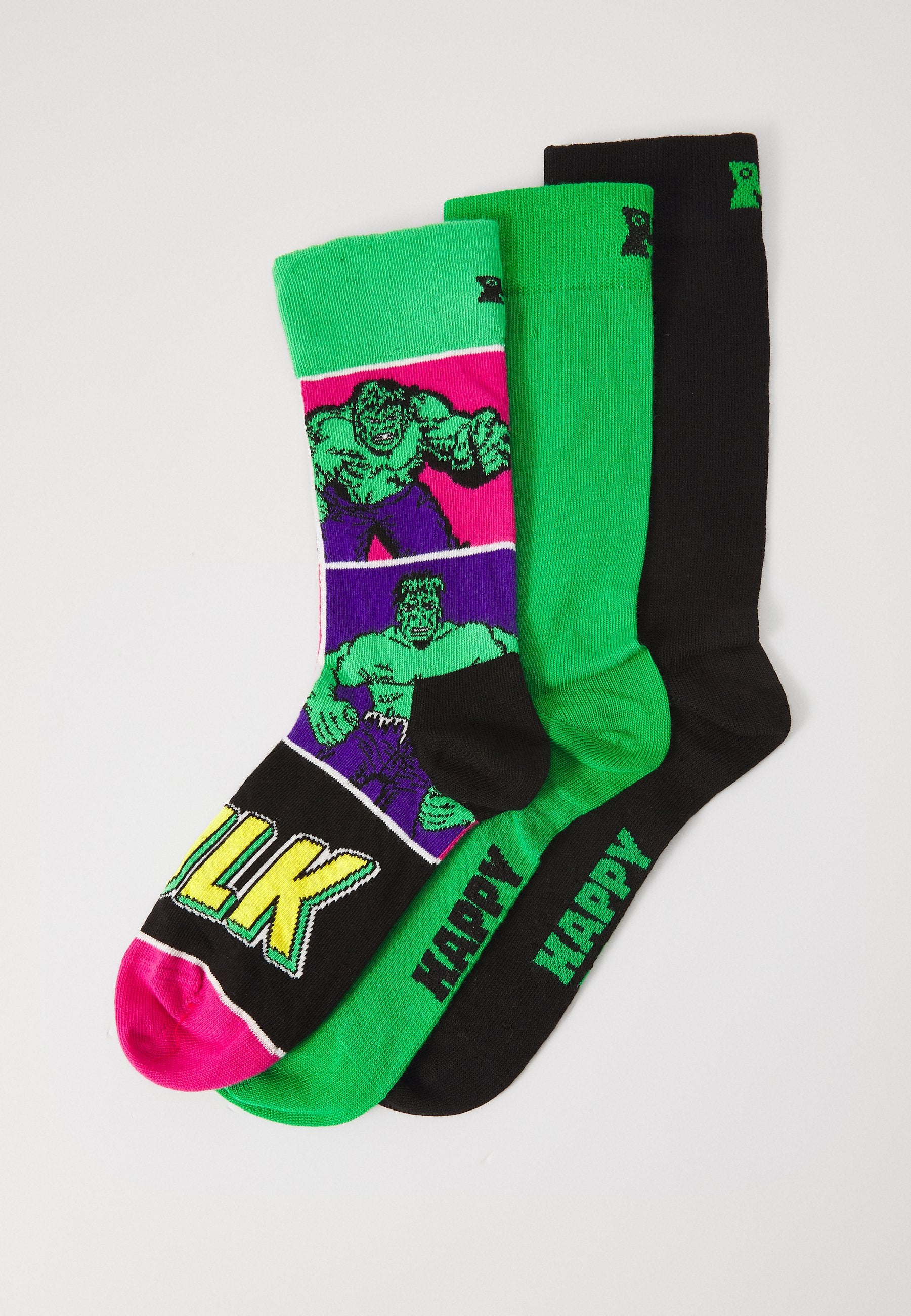 Happy Socks SOLID HULK SOCKS UNISEX 3 PACK