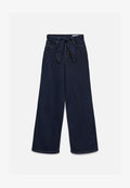Vero Moda KAYLA WIDE BELT MIX - Wide Leg - blue