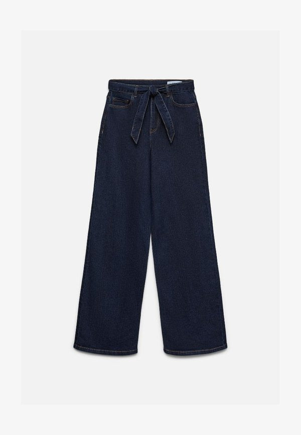 Vero Moda KAYLA WIDE BELT MIX - Wide Leg - blue