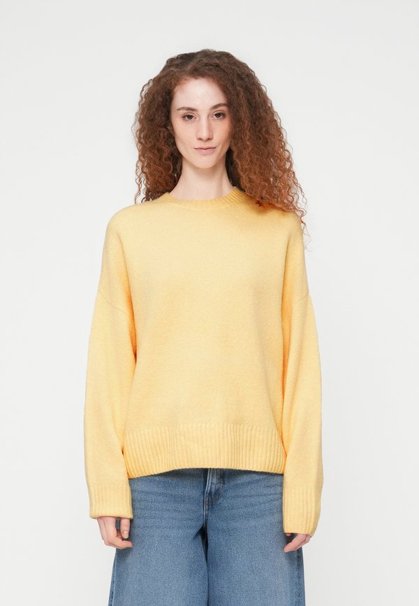 Vero Moda VMBOOM O NECK - Jumper - golden haze melange