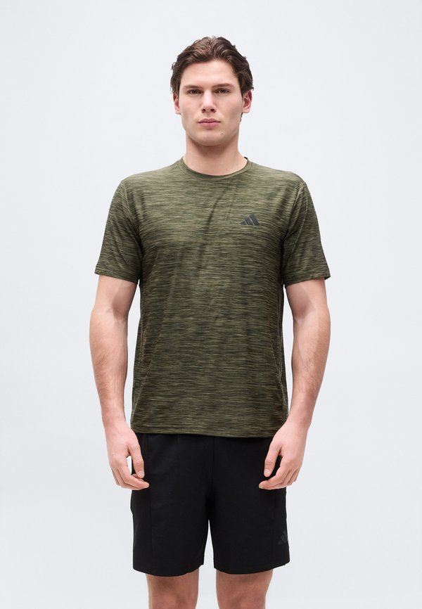 adidas Performance Sports T-shirt - olive strata melange