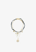 Bershka PACK OF SEA CHARM BANDANA - NECKLACES SET - Necklace - royal blue