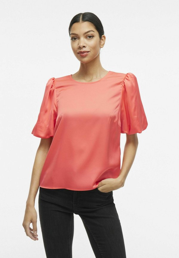 VILA VIELLETTE 2/4 SATIN PUFF TOP - NOOS