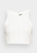 Missguided POINTELLE RACER CROP TOP