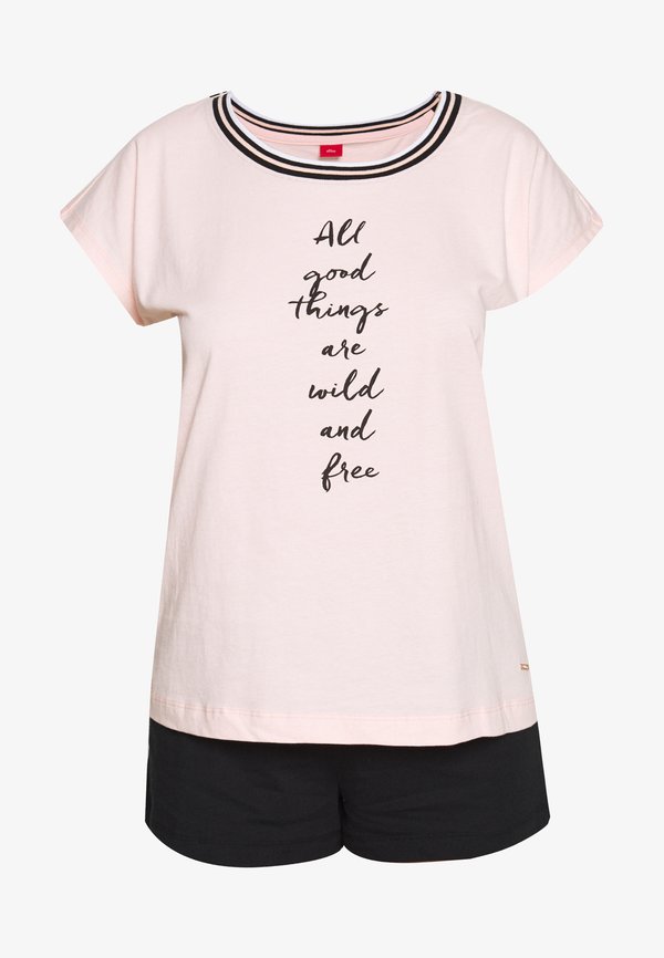 s.Oliver SHORTY SET - Pyjamas - rose/black