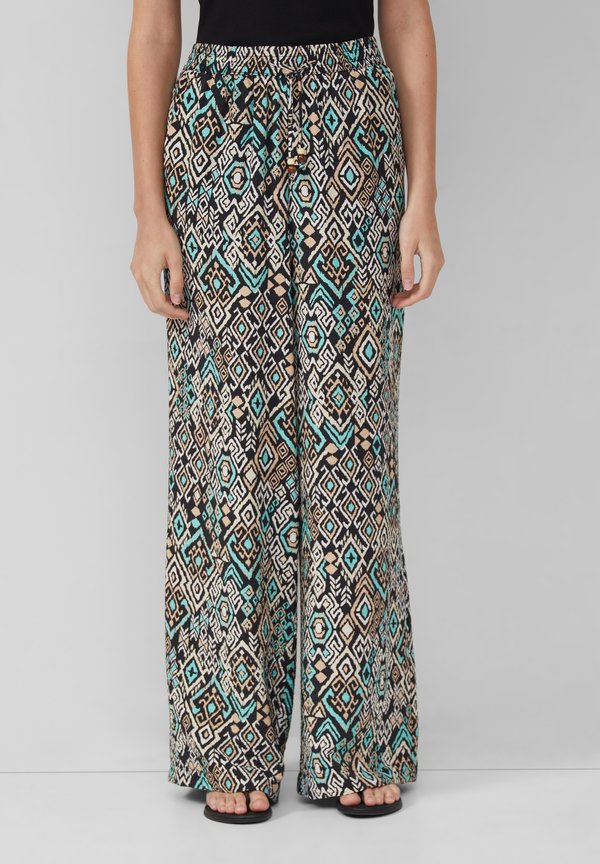 s.Oliver WIDE RELAXED FIT  - Trousers - schwarz