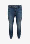 Vero Moda Curve Skinny fit VMCFLASH Mid rise - Slim fit jeans - dark blue denim
