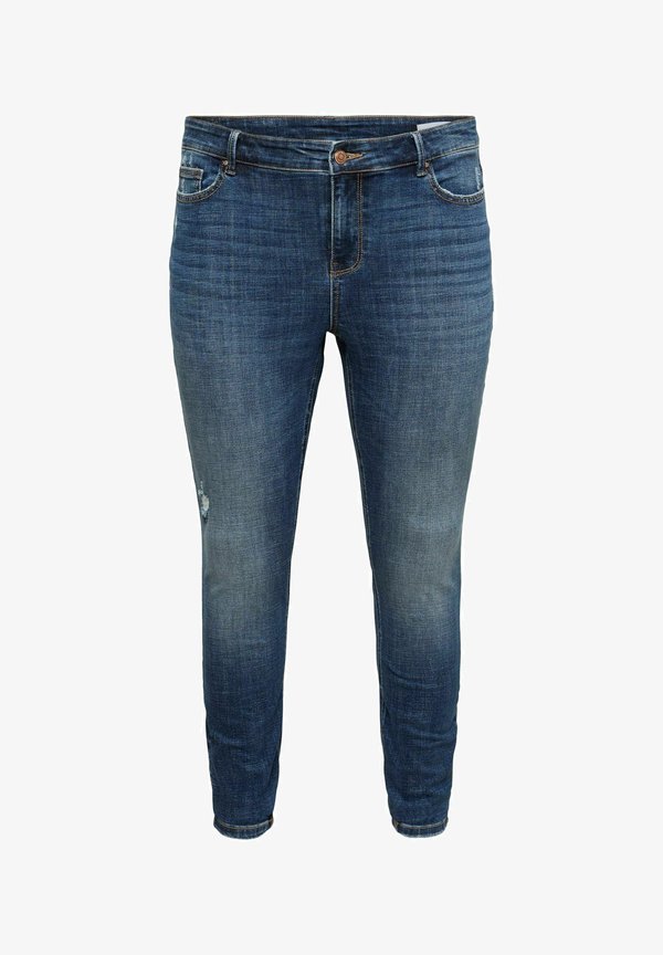 Vero Moda Curve Skinny fit VMCFLASH Mid rise - Slim fit jeans - dark blue denim