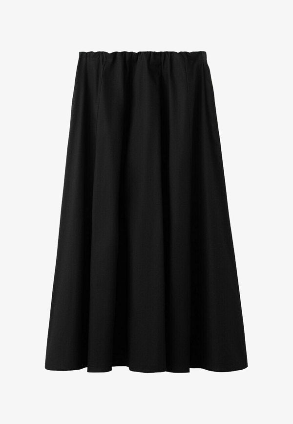 Mango A-line skirt - black