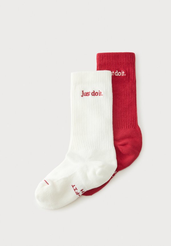 Nike Performance UNISEX 2 PACK - Sports socks - red/white