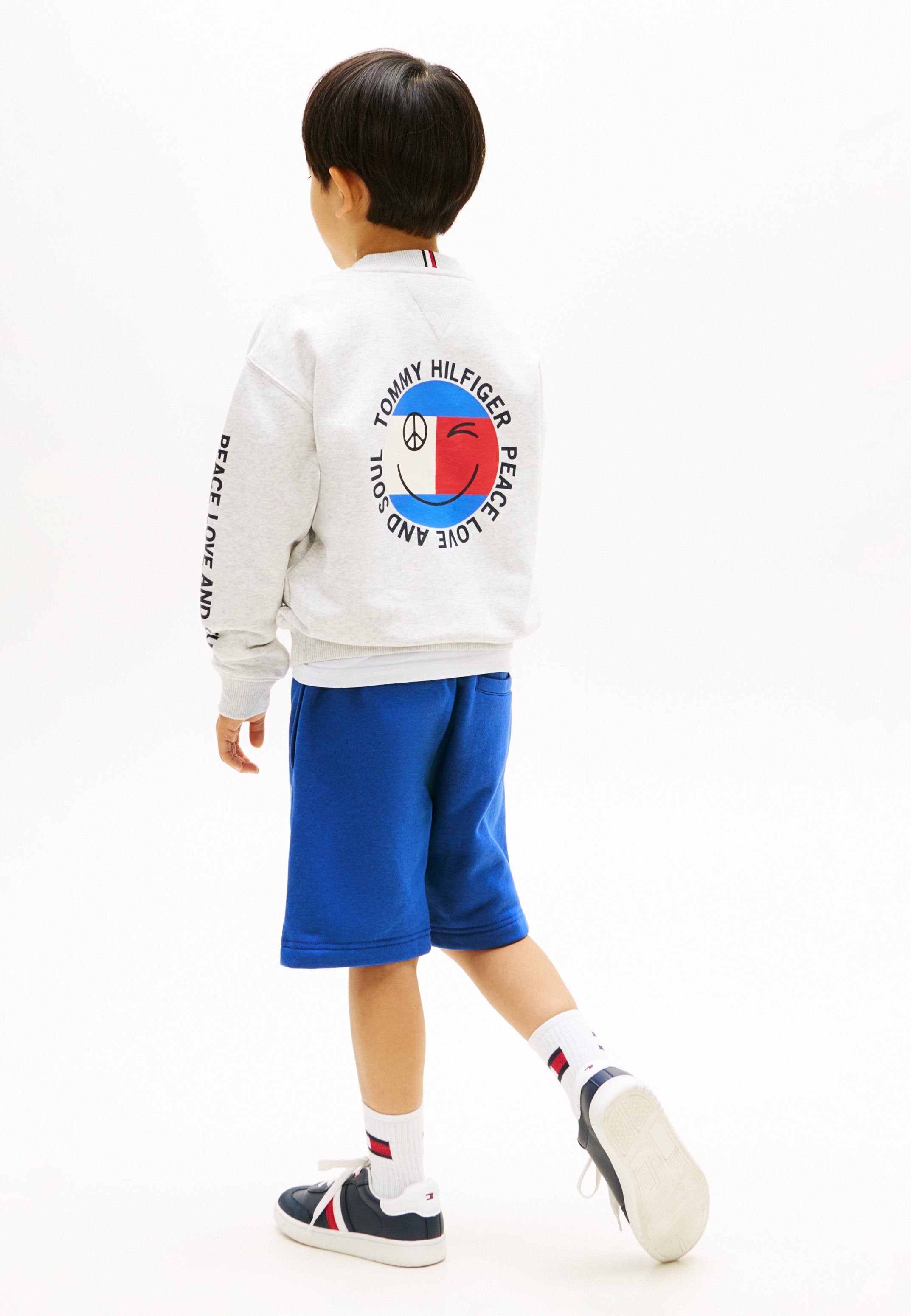 SMILEY FLAG BACK LOGO TERRY SWEATSHIRT Media 4