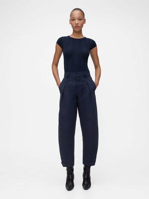 GAP GAPSTUDIO HIGH RISE BARREL TROUSERS