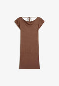 Bershka ASYMMETRIC - MINI DRESS - Day dress - dark brown
