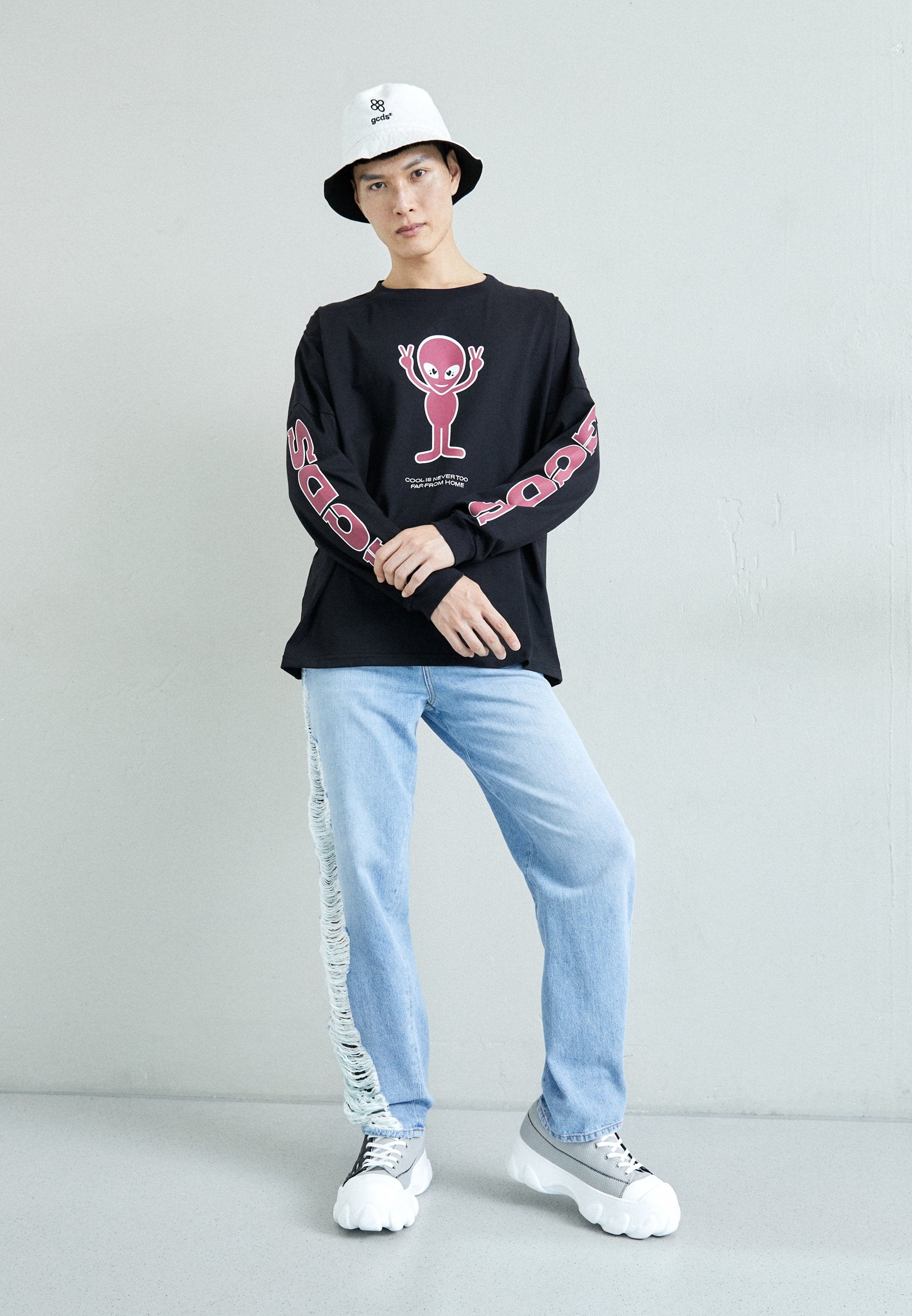GCDS WIRDO WIN LONG TEE