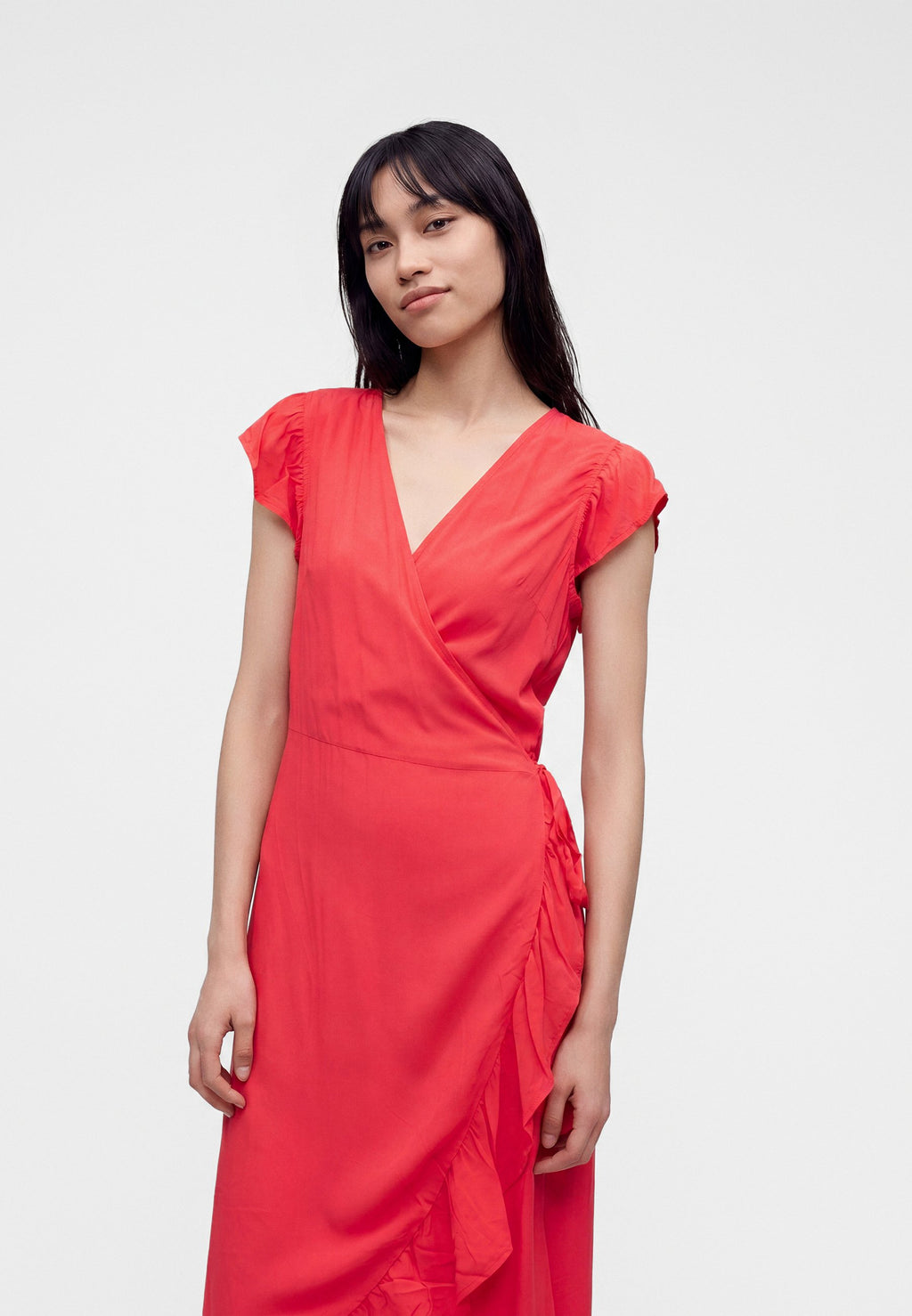 VILA VIMANSAKIANA WRAP DRESS