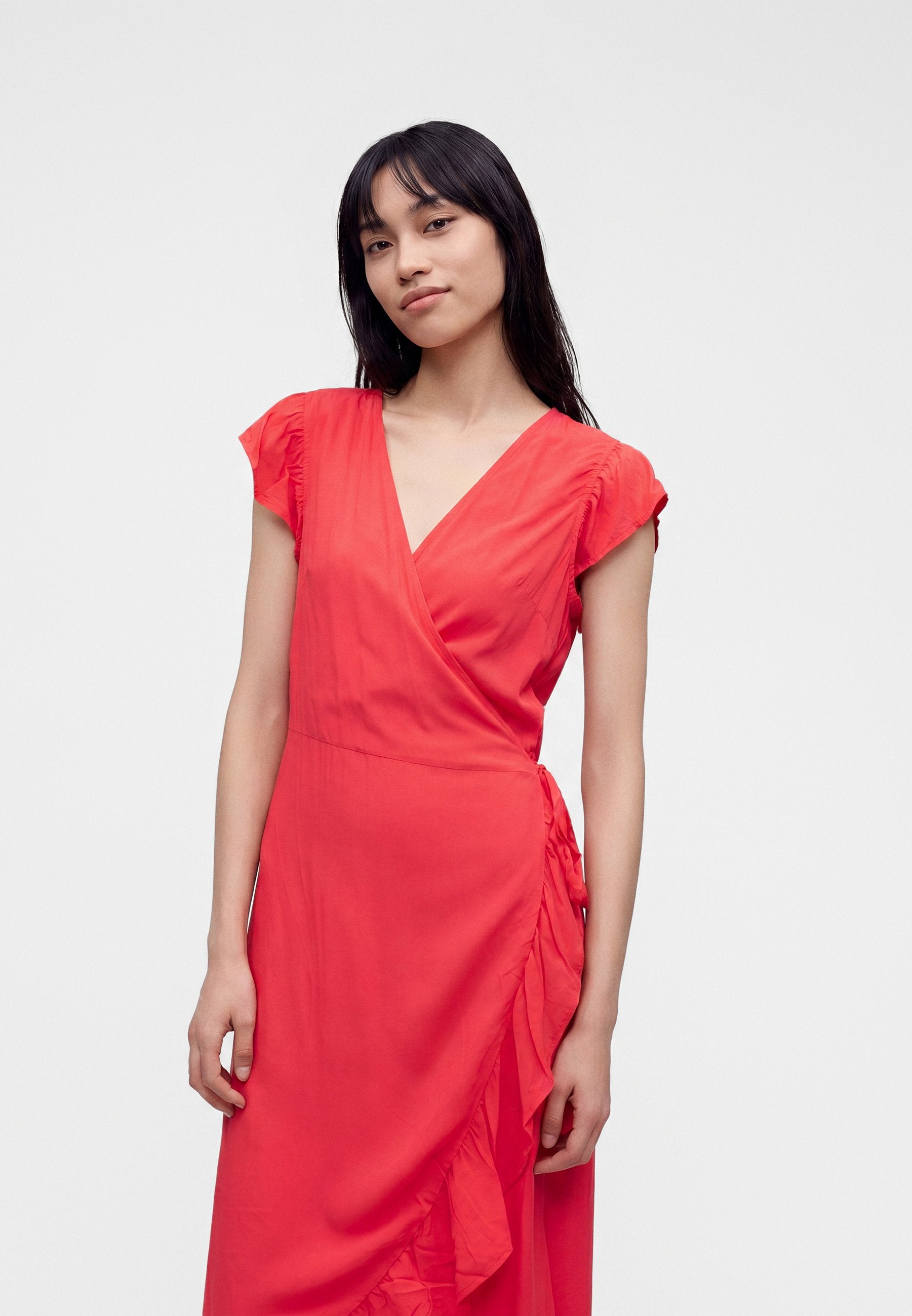 VILA VIMANSAKIANA WRAP DRESS