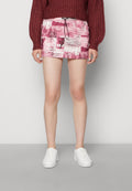 Jaded London CARGO MINI SKIRT SEPIA PHOTOGRAPHIC PRINT