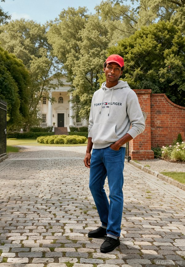 Tommy Hilfiger CORE LOGO HOODY - Hoodie - grey