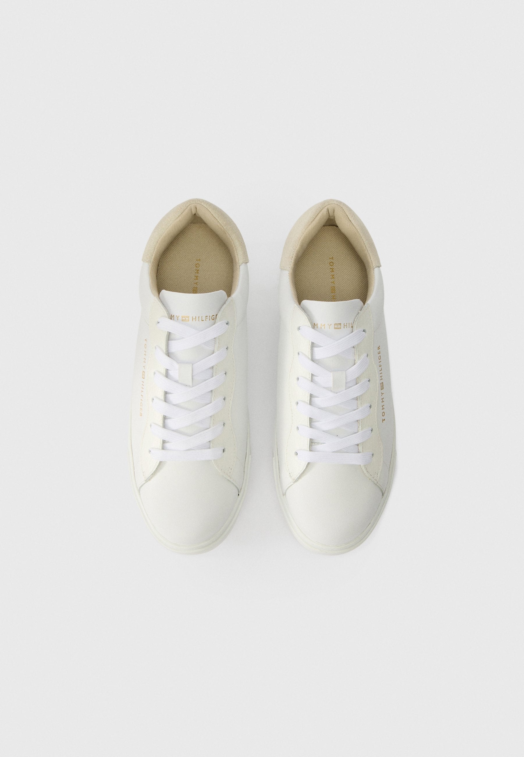LEATHER CUPSOLE PLATFORM TRAINERS Media 4