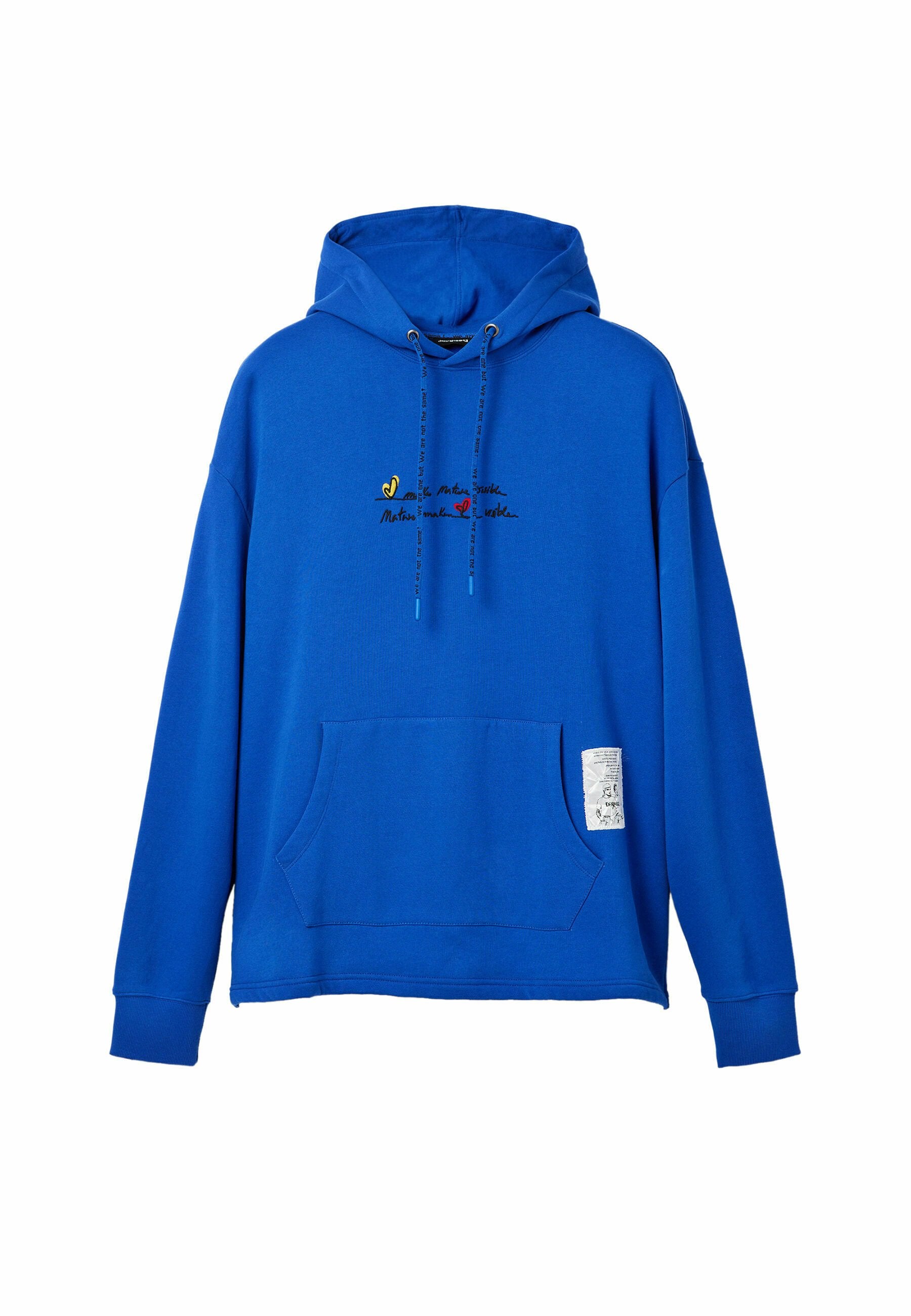 Desigual EMBROIDERED MESSAGE HOODIE