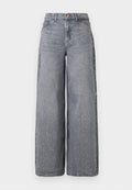 Vero Moda VMANNET - Wide Leg - medium grey denim