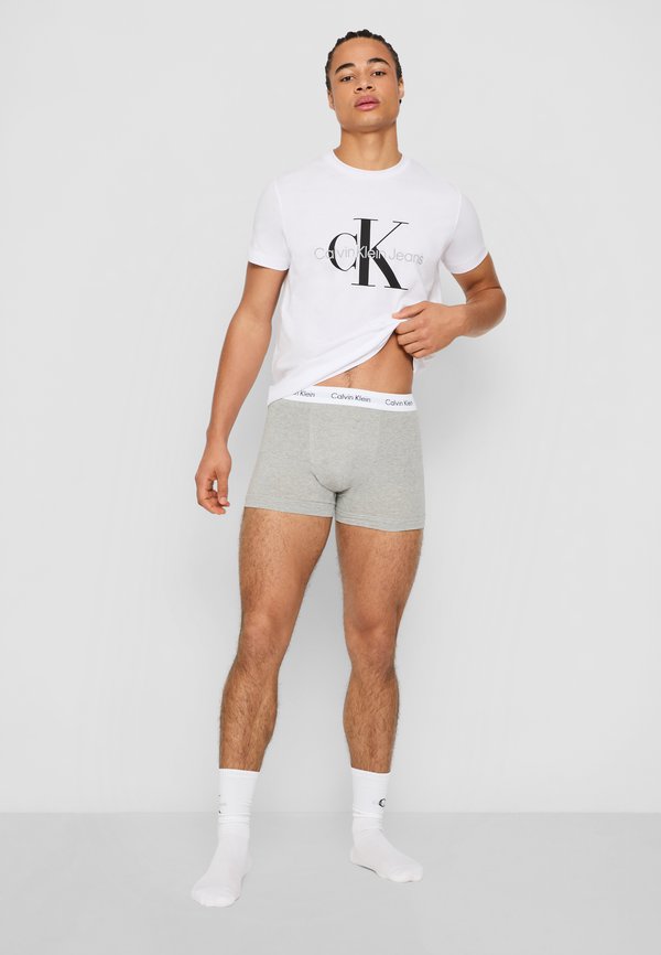 Calvin Klein Underwear TRUNK 3 PACK COTTON STRETCH - Trunks - black/white/grey