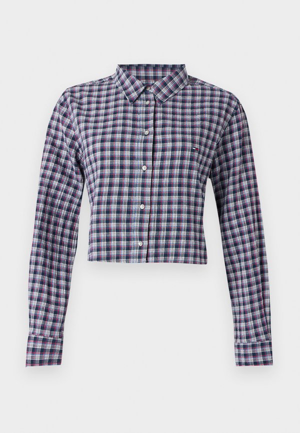 Tommy Jeans REGULAR FIT TIE BACK CHECK SEERSUCKER SHIRT