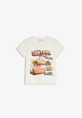 Bershka Print T-shirt - white
