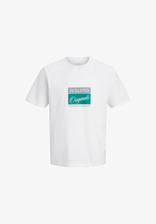 Jack & Jones Plus Size - Print T-shirt - bright white