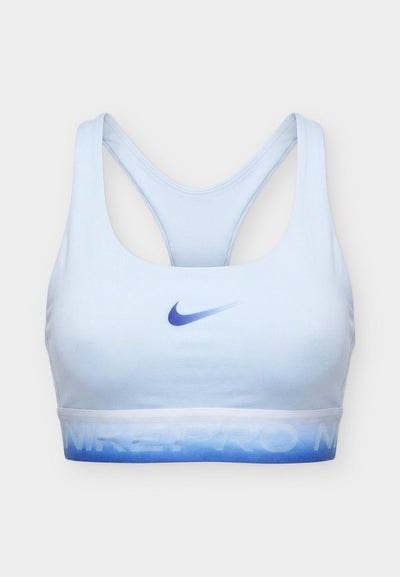Nike Performance BRA - Medium support sports bra - hydrogen blue/hydrogen blue/old royal/old royal
