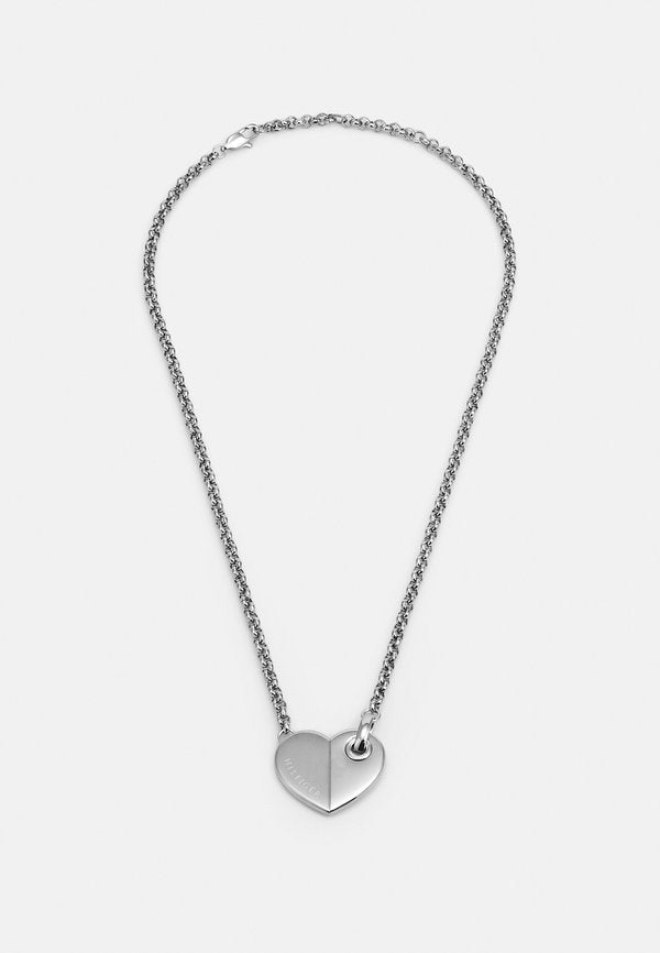 Tommy Hilfiger BOLD HEARTS - Necklace - silver-coloured