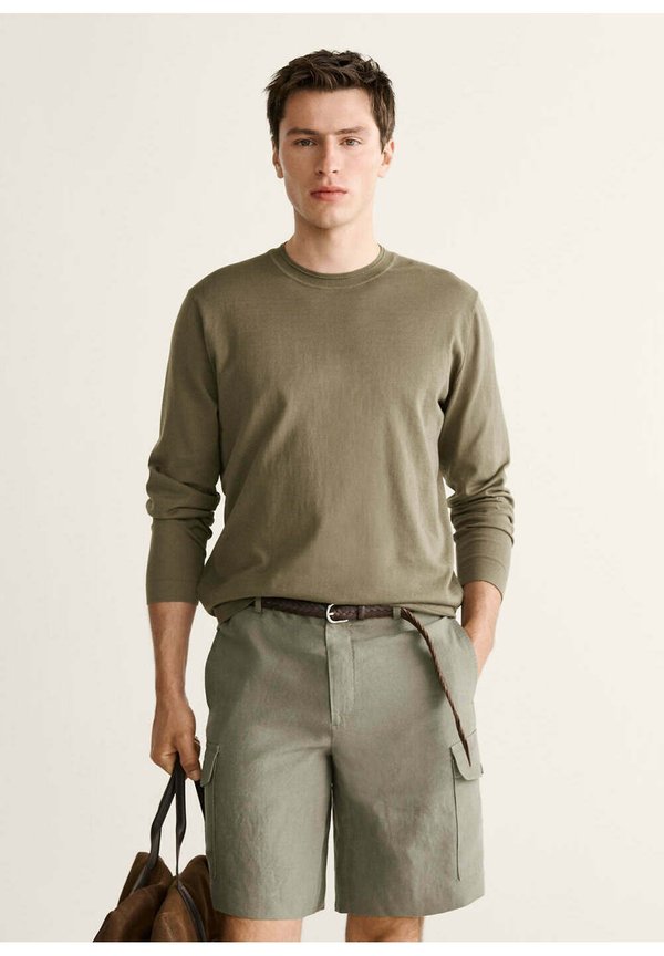 Mango ADULT - Basic T-shirt - khaki