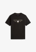 Tommy Hilfiger BRAND LOVE MONO STACK TEE - Print T-shirt - black