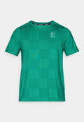 Nike Performance NIKECOURT ADVANTAGE PRINT - Sports T-shirt - malachite/white