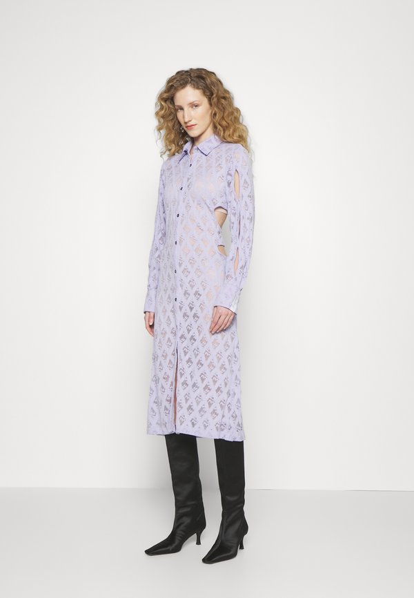 ROKH SLEEVE CUT OUT DETAILED LONG DRESS