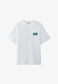 Calvin Klein Jeans EASY COLLEGIATE BADGE TEE - Print T-shirt - bright white