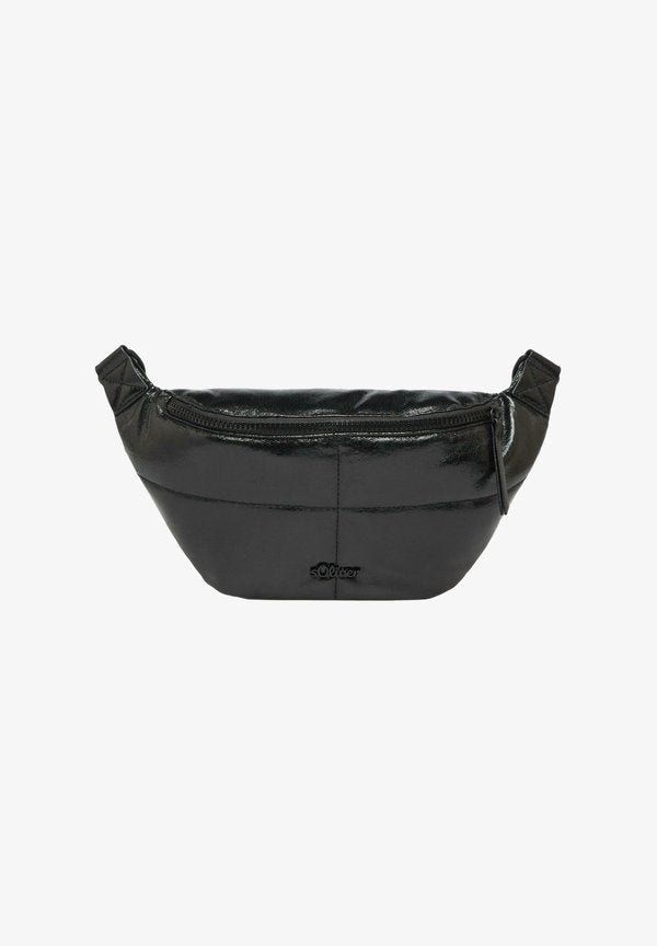 s.Oliver STEPPUNG UND METALLIC - Cross body bag - schwarz