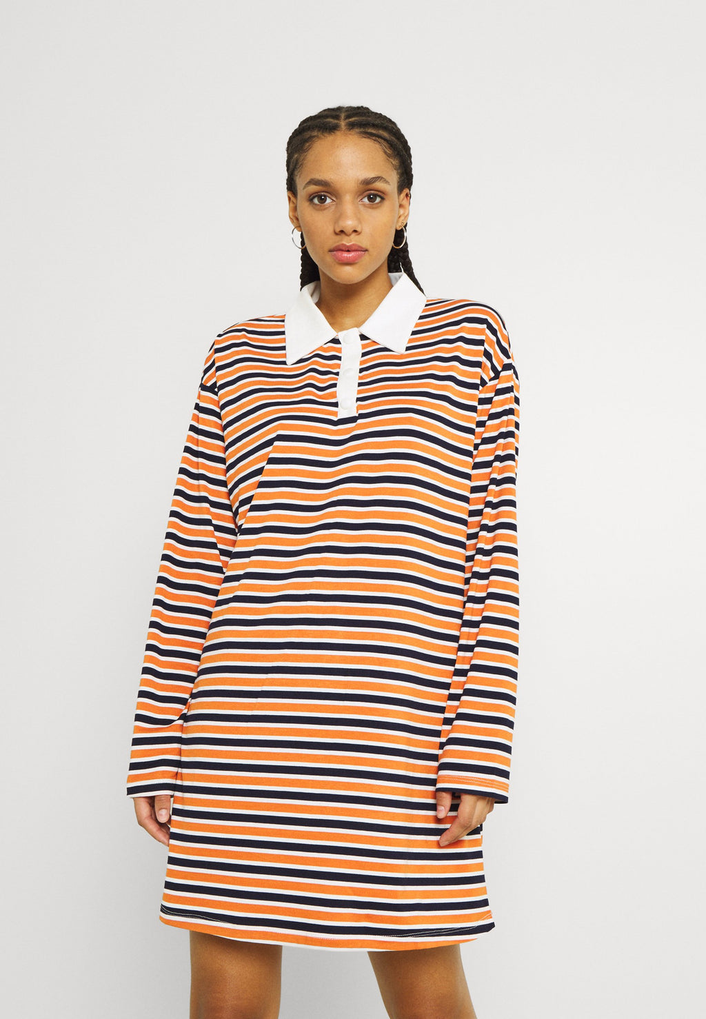 Glamorous LOOSE RUGBY SHIRT MINI DRESS