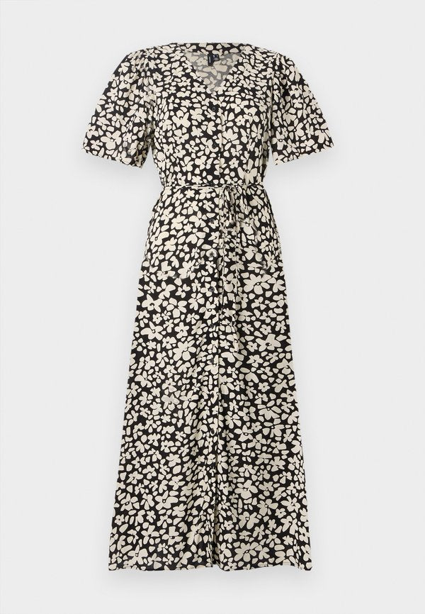 Vero Moda VMALBA Short - Maxi dress - black/snow white