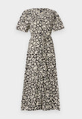 Vero Moda VMALBA Short - Maxi dress - black/snow white