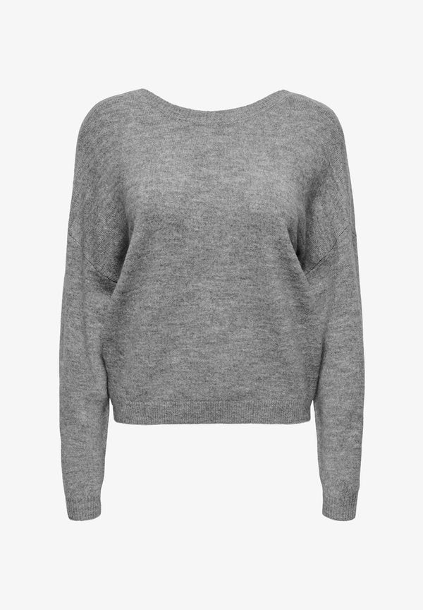 ONLY Knitted ONLMANIFESTA Knitted - Jumper - light grey melange