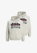 Jack & Jones 2 PACK - Hoodie - hellgrau melange
